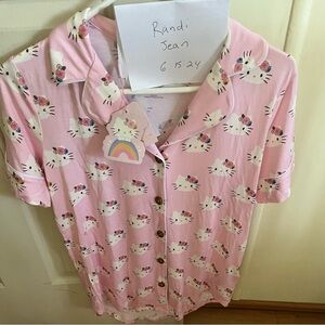 Posh peanut Hello kitty Sleep shirt (top only) pajamas